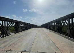 Ponte móvel sobre o riacho dos Afogados será utilizada de forma provisória até a conclusão da nova ponte